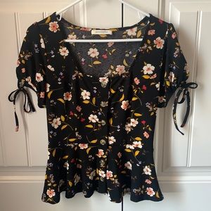 Women's Small blouse, floral, worn once